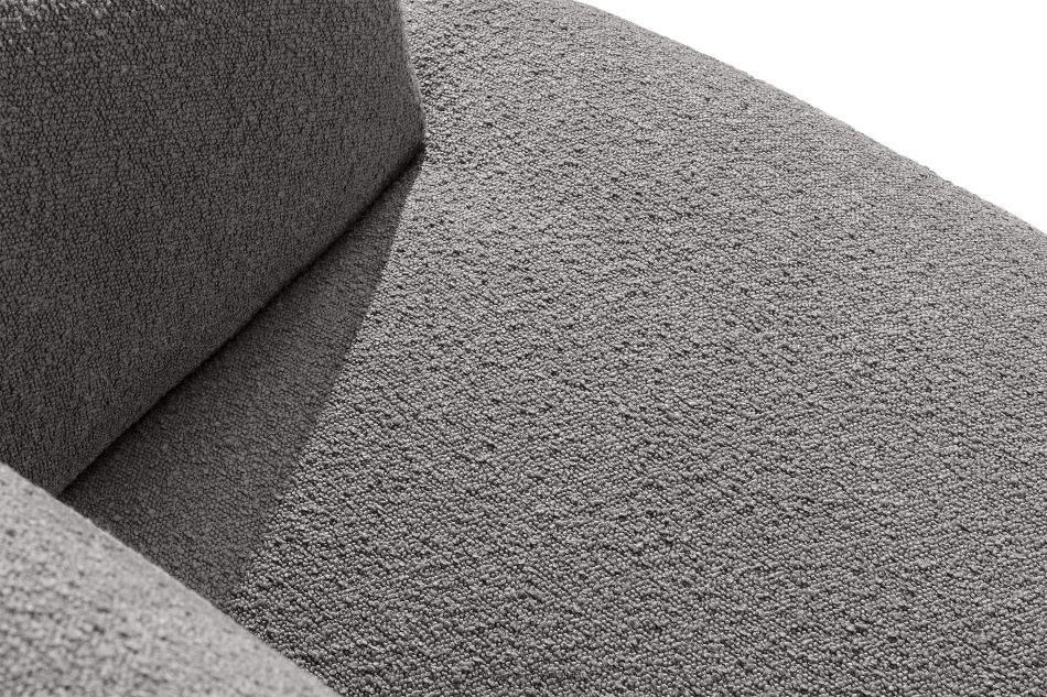 VIRA Ecksofa Japandi Bouclé-Stoff links grau grau - Foto 4