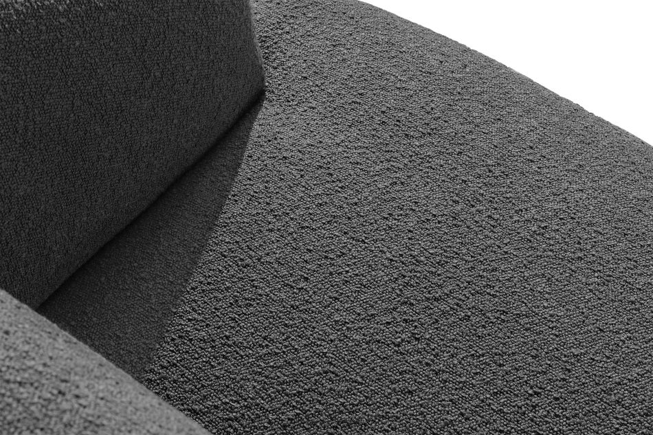 VIRA Ecksofa Boucle im Japandi-Stil links dunkelgrau dunkelgrau - Foto 4