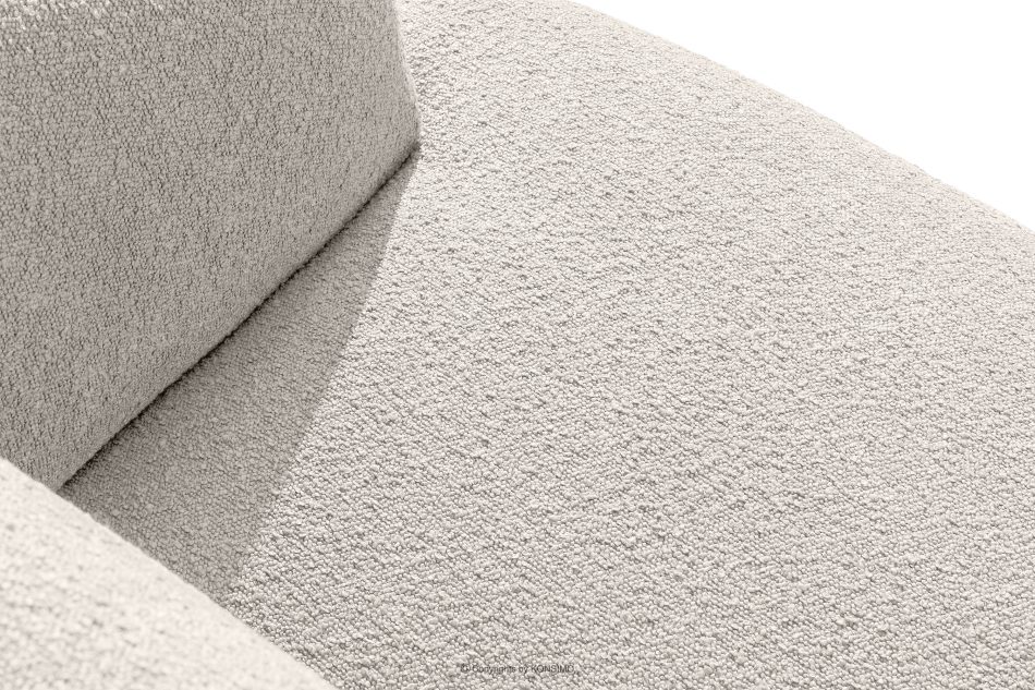 VIRA Ecksofa Japandi Bouclé-Stoff links weiß weiß - Foto 4