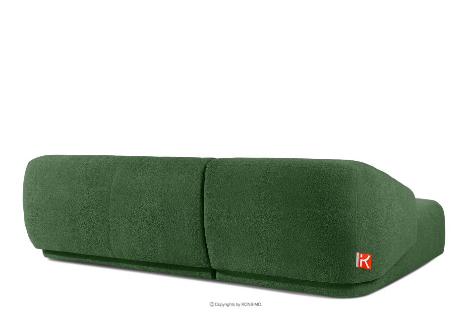 VIRA Ecksofa Boucle im Japandi-Stil links grün grün - Foto 3