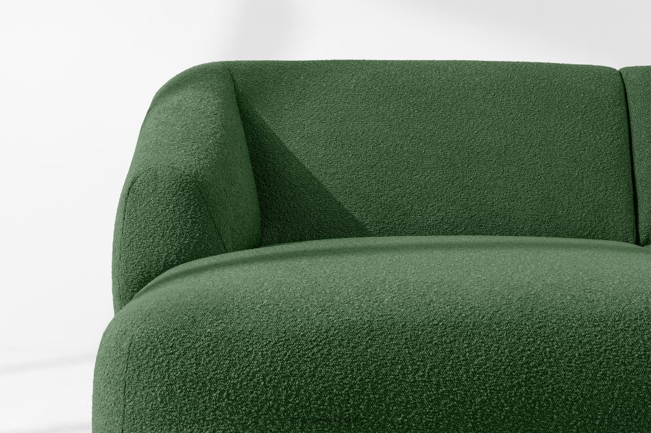 VIRA Ecksofa Boucle im Japandi-Stil links grün grün - Foto 5