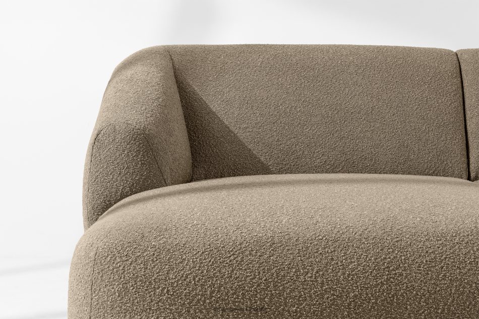 VIRA Ecksofa Japandi Bouclé-Stoff links beige beige - Foto 5
