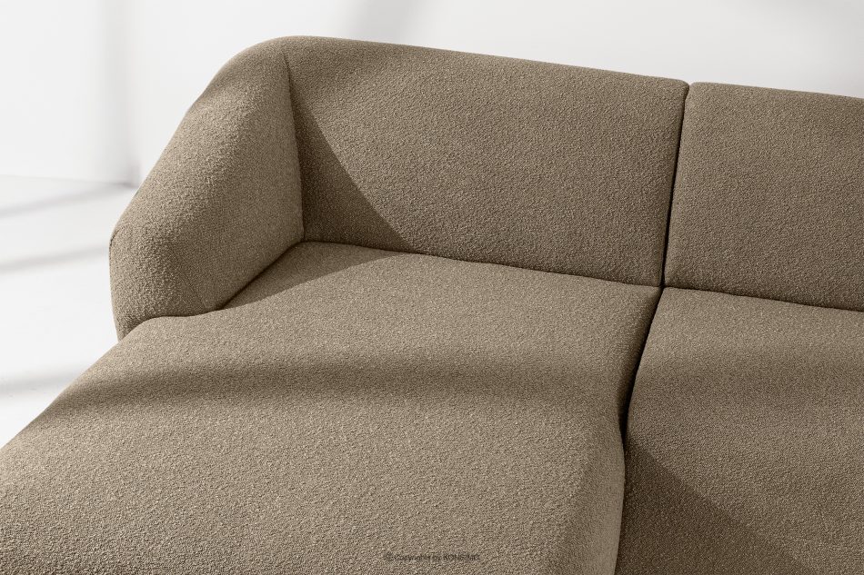 VIRA Ecksofa Japandi Bouclé-Stoff links beige beige - Foto 6