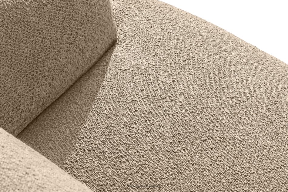 VIRA Ecksofa Japandi Bouclé-Stoff links hellbeige hellbeige - Foto 4