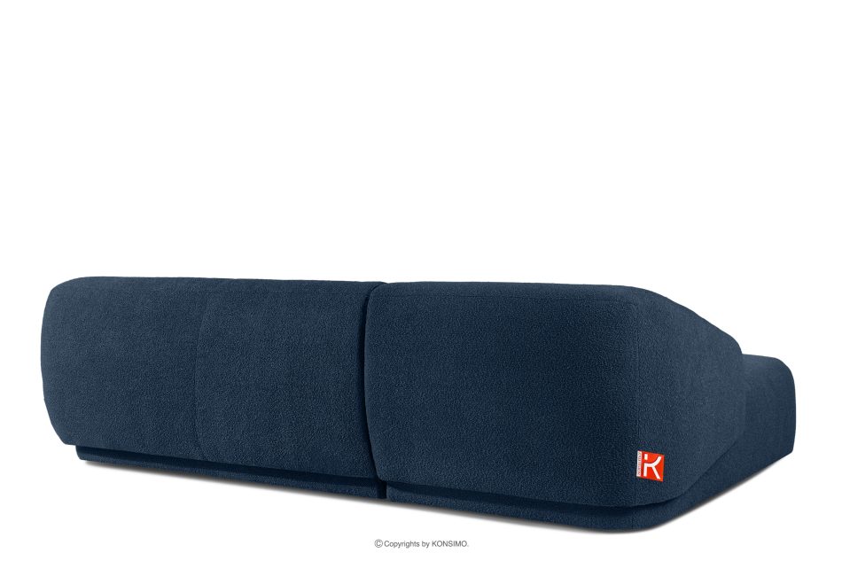 VIRA Ecksofa Boucle im Japandi-Stil links marineblau marineblau - Foto 3