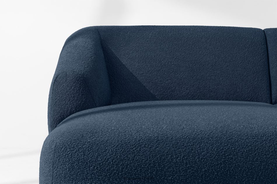 VIRA Ecksofa Boucle im Japandi-Stil links marineblau marineblau - Foto 5