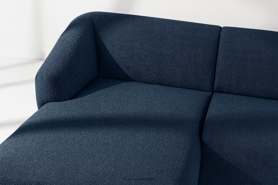 VIRA Ecksofa Boucle im Japandi-Stil links marineblau marineblau - Foto 6