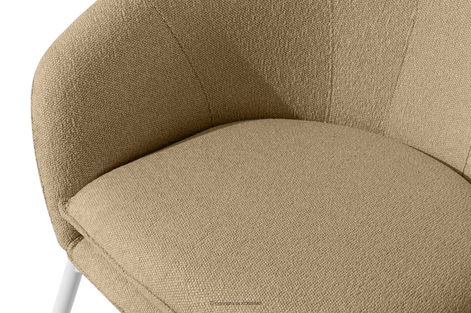 SOLIS Gartenstuhl aus wasserabweisendem Stoff warmbeige/weiß warmbeige/weiß - Foto 4