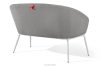 SOLIS Gartensofa aus wasserabweisendem Stoff grau/weiß grau/weiß - Foto 4