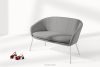 SOLIS Gartensofa aus wasserabweisendem Stoff grau/weiß grau/weiß - Foto 2