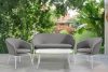 SOLIS Gartensofa aus wasserabweisendem Stoff grau/weiß grau/weiß - Foto 9