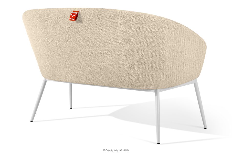 SOLIS Gartensofa aus wasserabweisendem Stoff cremefarben/weiß cremefarben/weiß - Foto 3