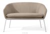 SOLIS Gartensofa aus wasserabweisendem Stoff hellbraun/weiß hellbraun/weiß - Foto 1