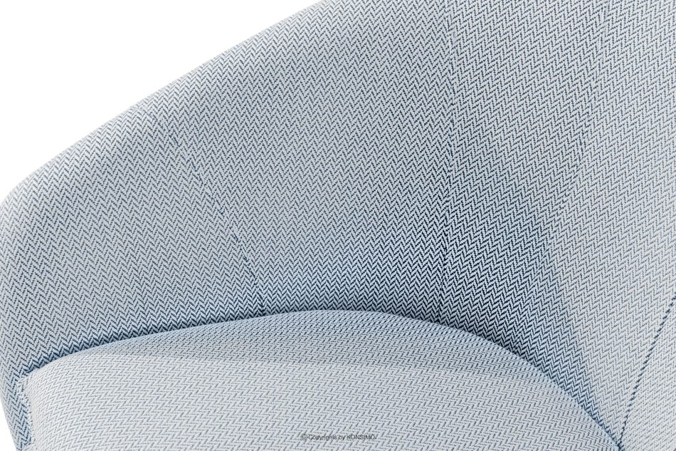 SOLIS Gartensofa aus wasserabweisendem Stoff hellblau/weiß hellblau/weiß - Foto 5