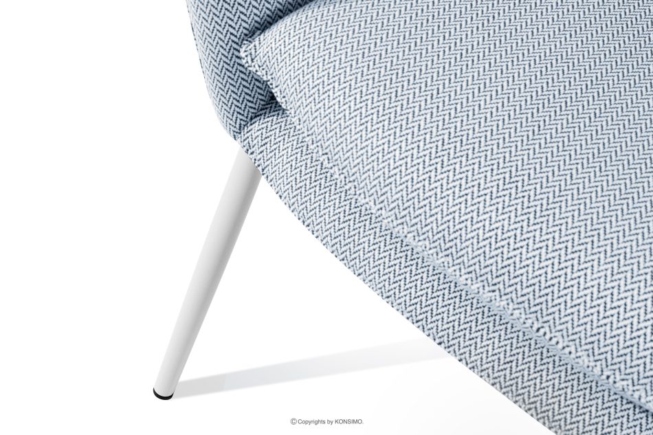 SOLIS Gartensofa aus wasserabweisendem Stoff hellblau/weiß hellblau/weiß - Foto 7