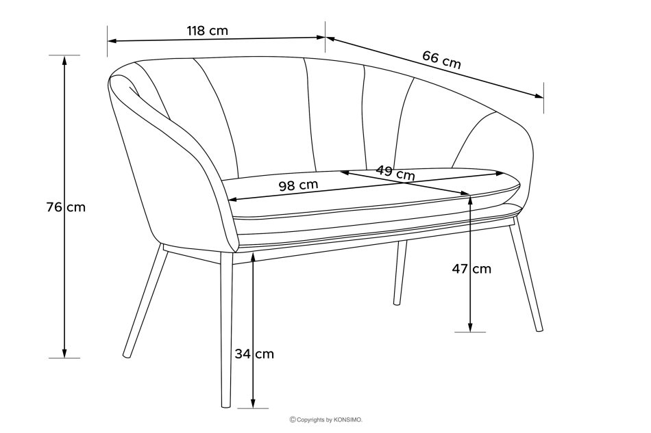 SOLIS Gartensofa aus wasserabweisendem Stoff hellgrau/weiß hellgrau/weiß - Foto 9