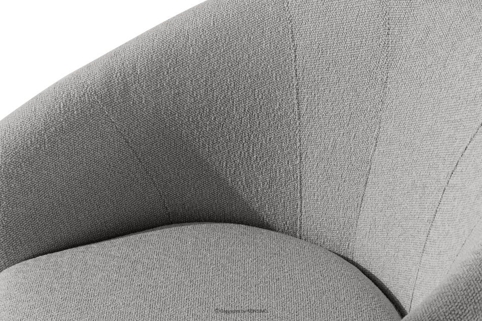 SOLIS Gartenstuhl aus wasserabweisendem Stoff grau/schwarz grau/schwarz - Foto 5