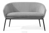 SOLIS Gartensofa aus wasserabweisendem Stoff weiß/schwarz weiß/schwarz - Foto 1