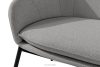 SOLIS Gartensofa aus wasserabweisendem Stoff grau/schwarz grau/schwarz - Foto 5