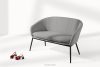 SOLIS Gartensofa aus wasserabweisendem Stoff grau/schwarz grau/schwarz - Foto 2