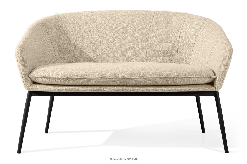 SOLIS Gartensofa aus wasserabweisendem Stoff cremefarben/schwarz cremefarben/schwarz - Foto 0