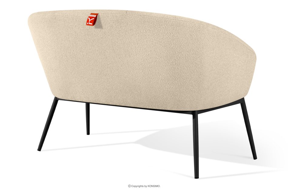 SOLIS Gartensofa aus wasserabweisendem Stoff cremefarben/schwarz cremefarben/schwarz - Foto 3
