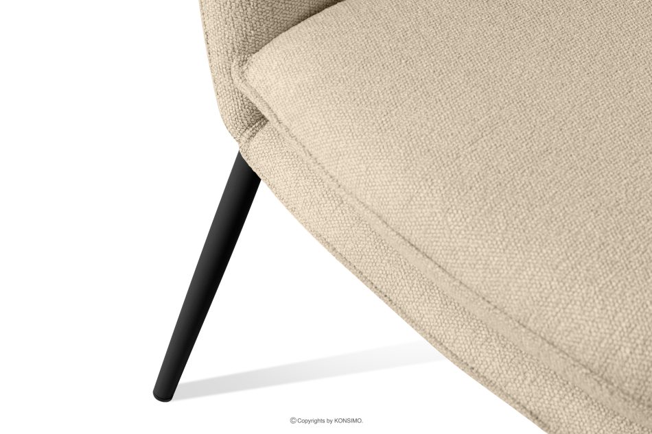 SOLIS Gartensofa aus wasserabweisendem Stoff cremefarben/schwarz cremefarben/schwarz - Foto 7