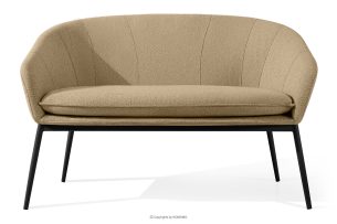 SOLIS, https://konsimo.de/kollektion/solis/ Gartensofa aus wasserabweisendem Stoff warmbeige/schwarz warm beige/schwarz - Foto