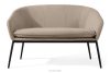 SOLIS Gartensofa aus wasserabweisendem Stoff hellbraun/schwarz hellbraun/schwarz - Foto 1