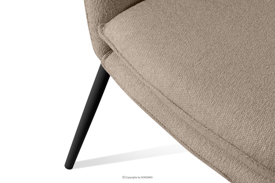 SOLIS Gartensofa aus wasserabweisendem Stoff hellbraun/schwarz hellbraun/schwarz - Foto 7