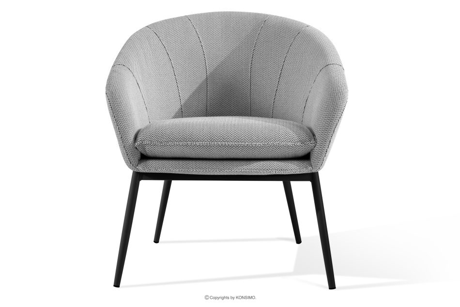 SOLIS Gartenmöbel Sessel und Tisch weiß/schwarz weiß/schwarz - Foto 2