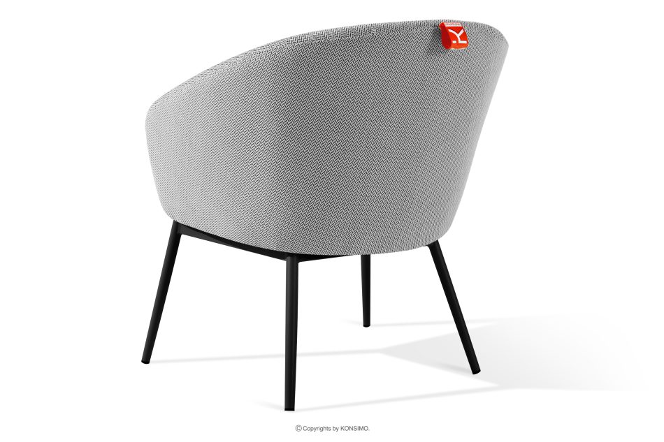 SOLIS Gartenmöbel Sessel und Tisch weiß/schwarz weiß/schwarz - Foto 4