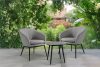 SOLIS Gartenmöbel Sessel und Tisch grau/schwarz grau/schwarz - Foto 2