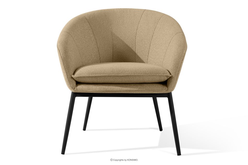 SOLIS Gartenmöbel Sessel und Tisch warmbeige/schwarz warmbeige/schwarz - Foto 2