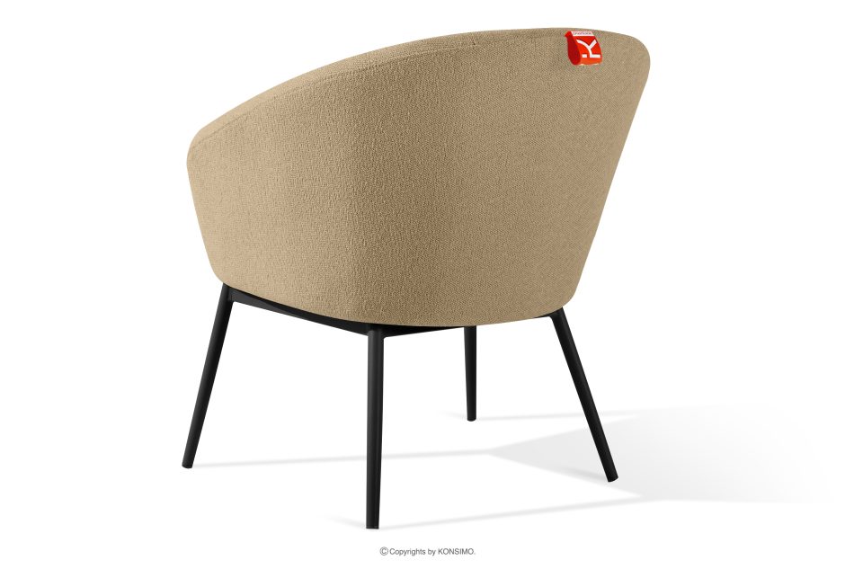 SOLIS Gartenmöbel Sessel und Tisch warmbeige/schwarz warmbeige/schwarz - Foto 4
