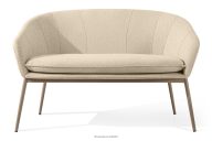 Gartensofa aus wasserabweisendem Stoff cremefarben/beige