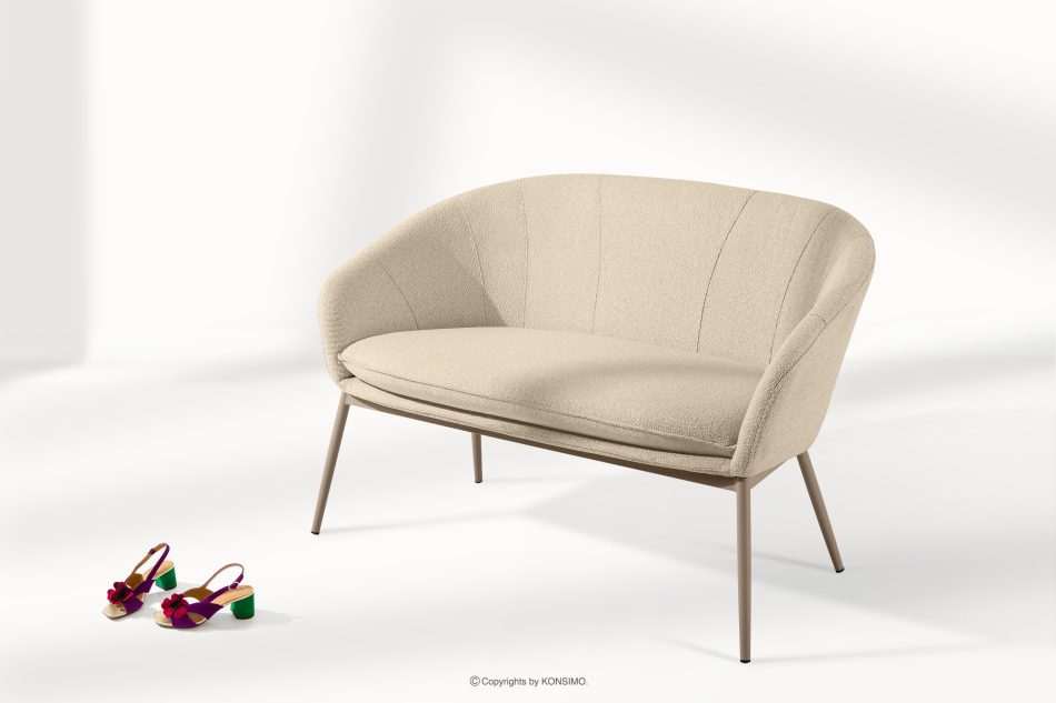 SOLIS Gartensofa aus wasserabweisendem Stoff cremefarben/beige cremefarben/beige - Foto 1