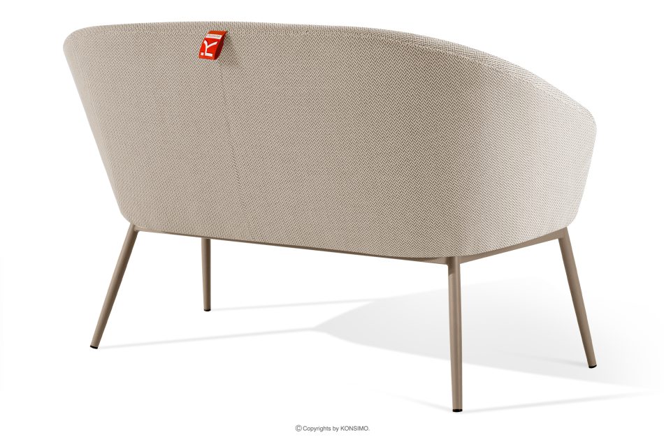 SOLIS Gartensofa aus wasserabweisendem Stoff weiß/beige weiß/beige - Foto 3