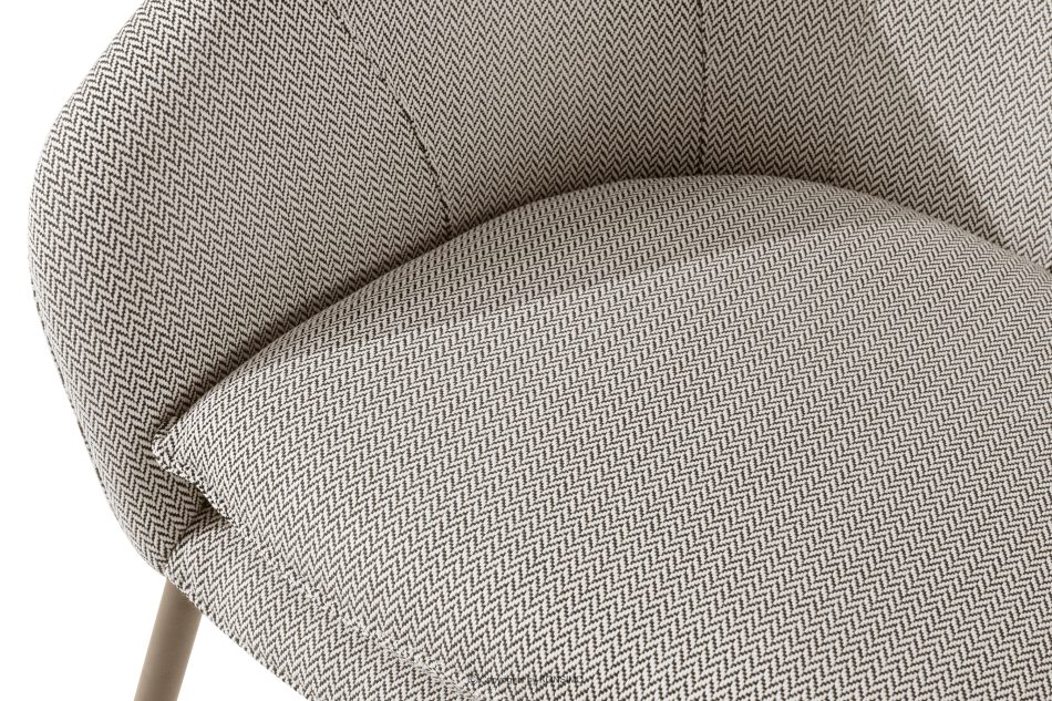 SOLIS Gartensofa aus wasserabweisendem Stoff braun/weiß/beige braun/weiß/beige - Foto 4