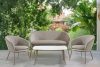 SOLIS Gartensofa aus wasserabweisendem Stoff braun/weiß/beige braun/weiß/beige - Foto 9