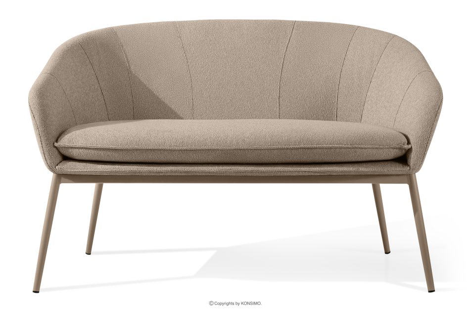 SOLIS Gartensofa aus wasserabweisendem Stoff hellbraun/beige hellbraun/beige - Foto 0