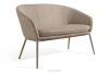 SOLIS Gartensofa aus wasserabweisendem Stoff hellbraun/beige hellbraun/beige - Foto 3