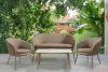 SOLIS Gartensofa aus wasserabweisendem Stoff hellbraun/beige hellbraun/beige - Foto 9