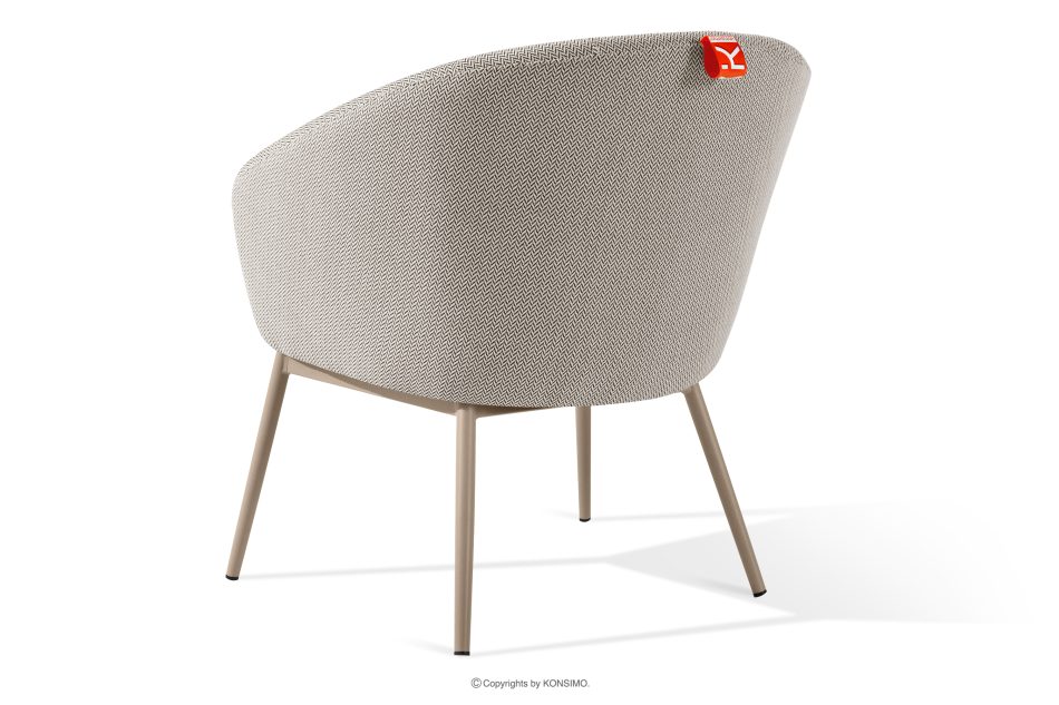 SOLIS Gartenmöbel-Set aus wasserabweisendem Stoff braun/weiß/beige braun/weiß/beige - Foto 7