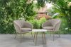 SOLIS Gartenstühle mit Tisch braun/weiß/beige braun/weiß/beige - Foto 2