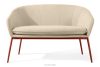 SOLIS Gartensofa aus wasserabweisendem Stoff in Creme/Rot cremefarben/rot - Foto 1