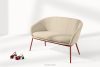 SOLIS Gartensofa aus wasserabweisendem Stoff in Creme/Rot cremefarben/rot - Foto 2