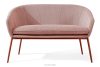 SOLIS Gartensofa aus wasserabweisendem Stoff in Bordeauxrot/Weiß/Rot burgunderrot/weiß/rot - Foto 1