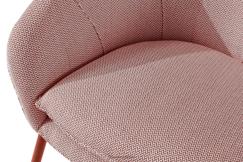 SOLIS Gartensofa aus wasserabweisendem Stoff in Bordeauxrot/Weiß/Rot burgunderrot/weiß/rot - Foto 4