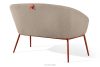 SOLIS Gartensofa aus wasserabweisendem Stoff hellbraun/rot hellbraun/rot - Foto 4